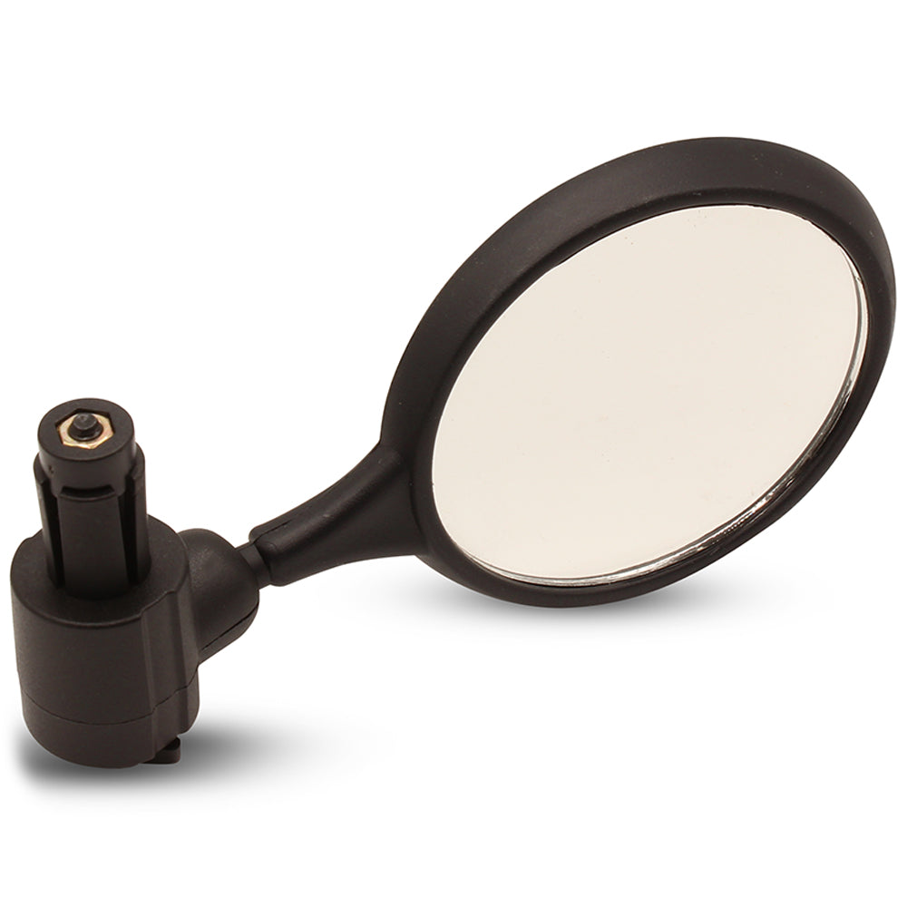 ProSeries 85 x 70mm Flat Oval Shaped Bike Mirror for Handlebar End