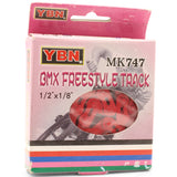 YBN Single Speed Teflon Coated Bike Chain 1/2" x 1/8" x 112 Links (Red)