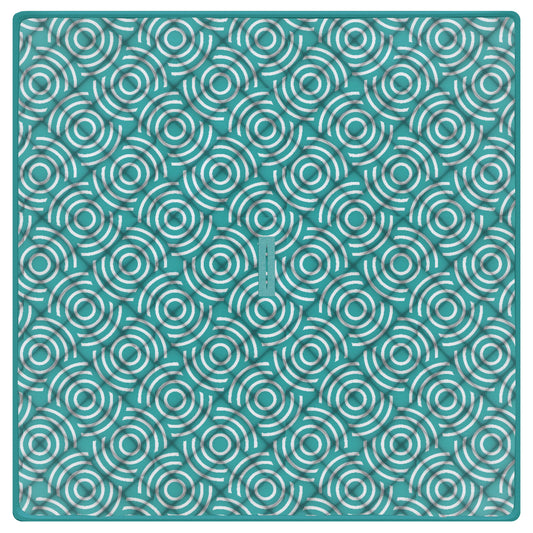 Mirage 2 x 2m Synthetic Soft Padded Beach Mat with Umbrella Hole (Aqua)
