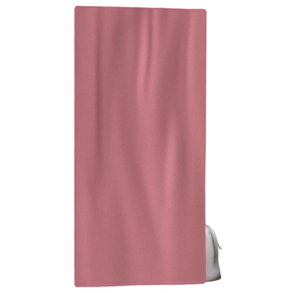 Mirage Synthetic Beach Sand Towel With Cotton Bag - 160x80cm (Coral)