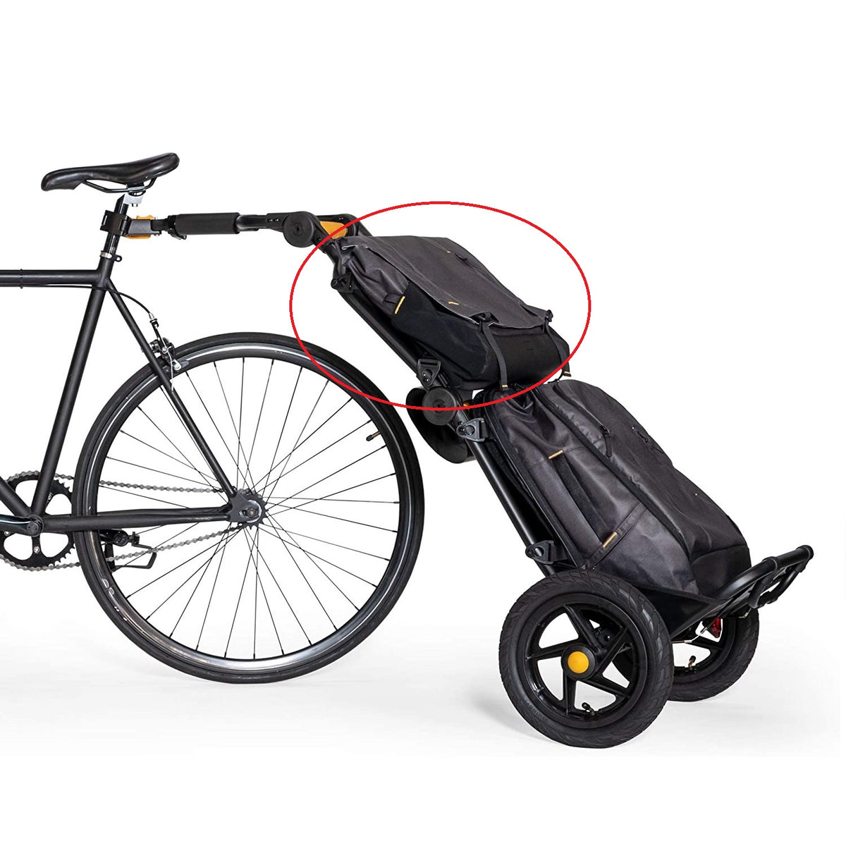 Burley Transit Water Resistant Messenger Bag for Travoy Cargo Bike Trailer