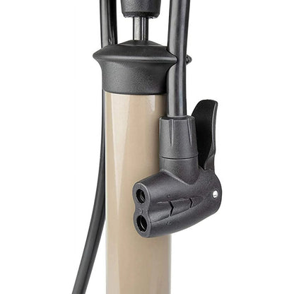 Beto Heavy Duty Multi-Valve Alloy Foot Floor Tyre Pump With Gauge