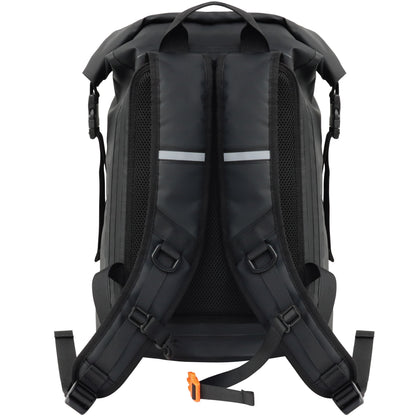 Mirage 22-Litre Waterproof Roll-Top PVC Dry Bag Backpack (Black)