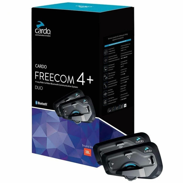 Cardo Freecom 4+Duo JBL 2-Rider Bluetooth Motorbike Intercom Headset