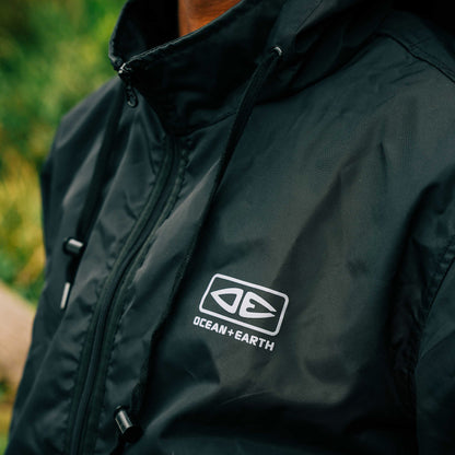 Ocean & Earth Elements Men's Nylon Windbreaker and Rain Jacket