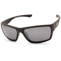 Dirty Dog Storm Satin Black/Grey-Silver Mirror Polarised Unisex Sunglasses 53344