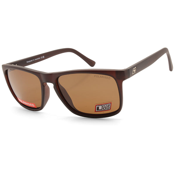 Dirty Dog Ram Matte Brown/Brown Polarised Unisex Sunglasses 53396