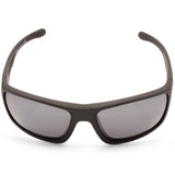 Dirty Dog Axle Satin Black/Grey-Silver Mirror Polarised Unisex Sunglasses