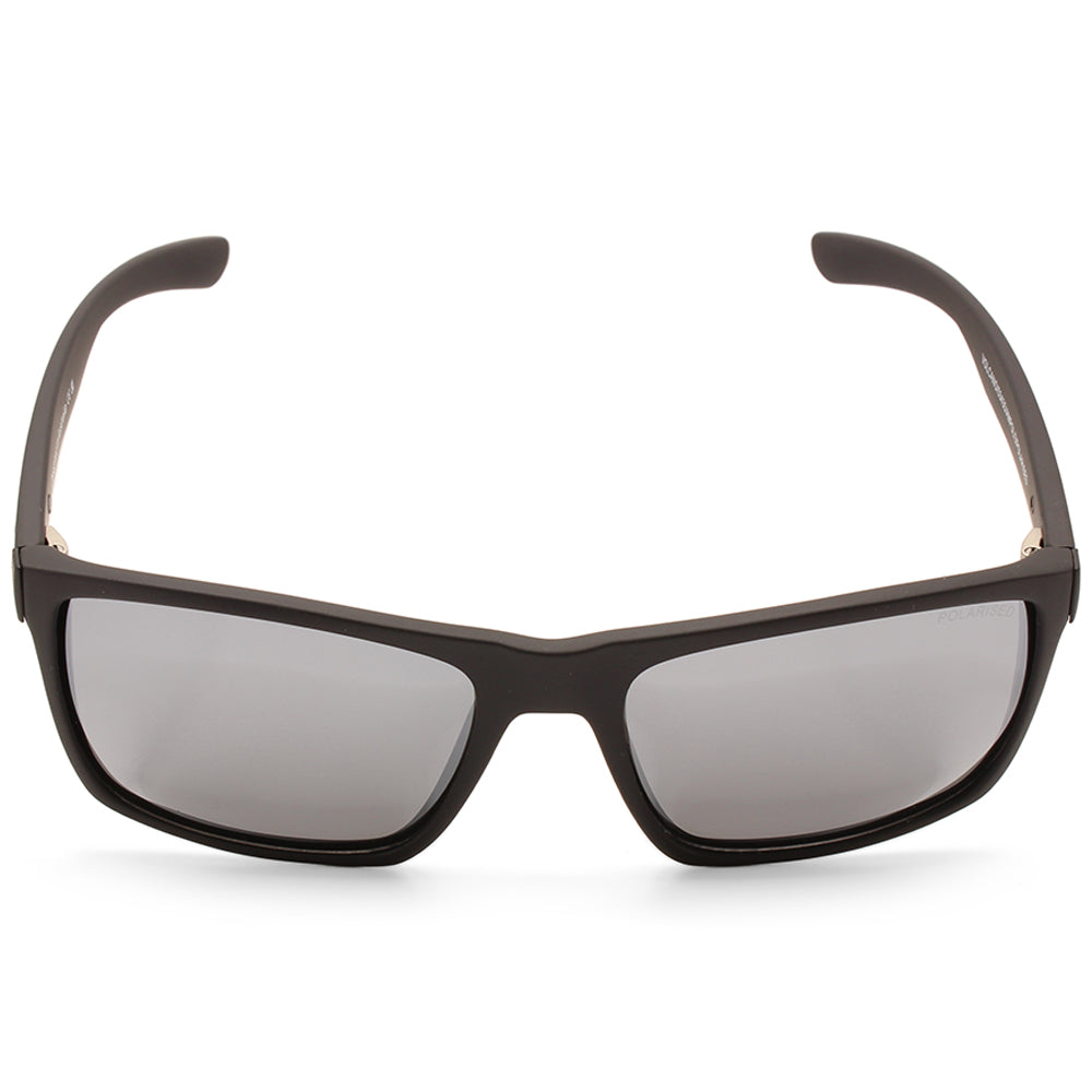 Dirty Dog Volcano Satin Black/Grey-Silver Mirror Polarised Sunglasses