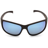 Dirty Dog Phin Satin Black/Ice Blue Mirror Polarised Unisex Sunglasses