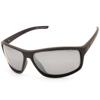 Dirty Dog Zero Satin Black/Grey-Silver Mirror Polarised Men's Sunglasses