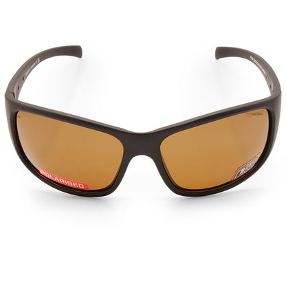 Dirty Dog Phin Satin Black/Brown Polarised Unisex Sunglasses 53675