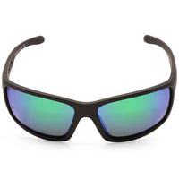 Dirty Dog Knuckle Satin Black/Grey-Green Mirror Polarised Unisex Sunglasses