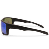 Dirty Dog Knuckle Satin Black/Grey-Green Mirror Polarised Unisex Sunglasses