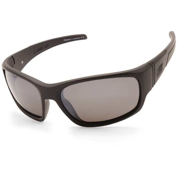 Dirty Dog Snapper Satin Black/Grey Flash Mirror Polarised Men's Sunglasses