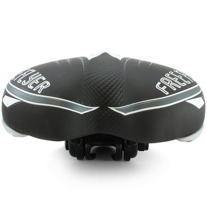 DDK Junior Freeflyer Sculpted Padded Bike Seat with Clamp Black/Grey