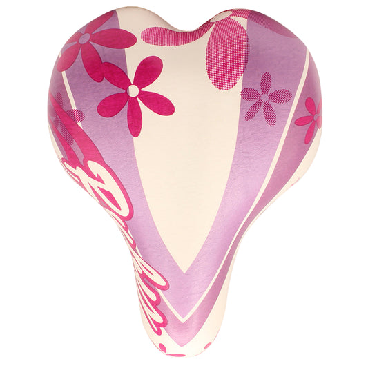 DDK Junior Girls Sculpted Padded Bike Saddle Pink/Purple 202mm x 152mm