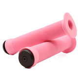 Defiant Bike Handlebar Grips With Screw on ends and Flange 147mm (Pink)