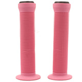 Defiant Bike Handlebar Grips With Screw on ends and Flange 147mm (Pink)
