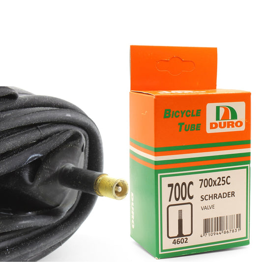 Duro 700 x 25C Bicycle Tyre Tube for 700c Bike Tyres Size Schrader Valve
