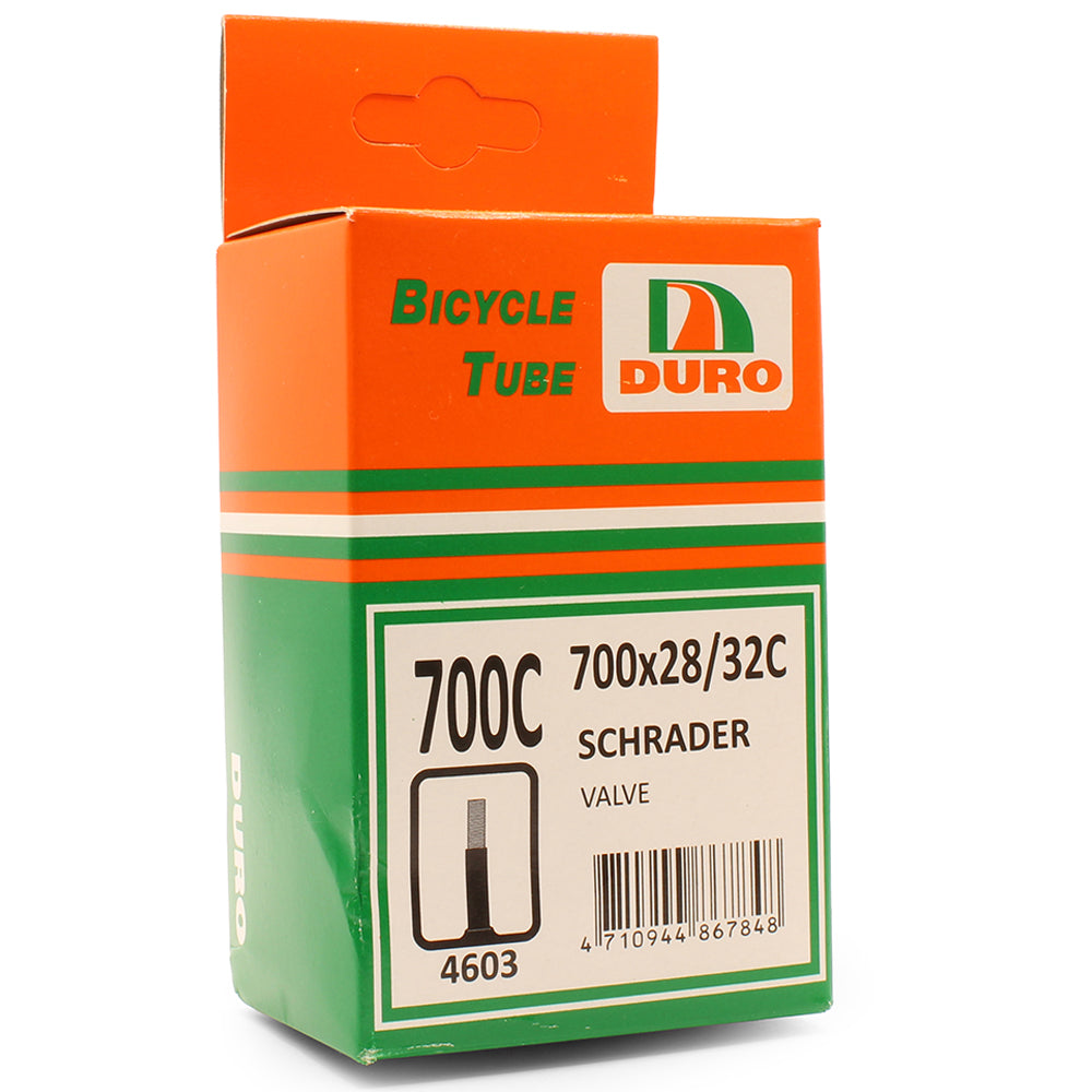 Duro 700 x 28/32C Bicycle Tyre Tube for 700c Bike Tyres Schrader Valve