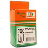 Duro 700 x 28/32C Bicycle Tyre Tube for 700c Bike Tyres Schrader Valve