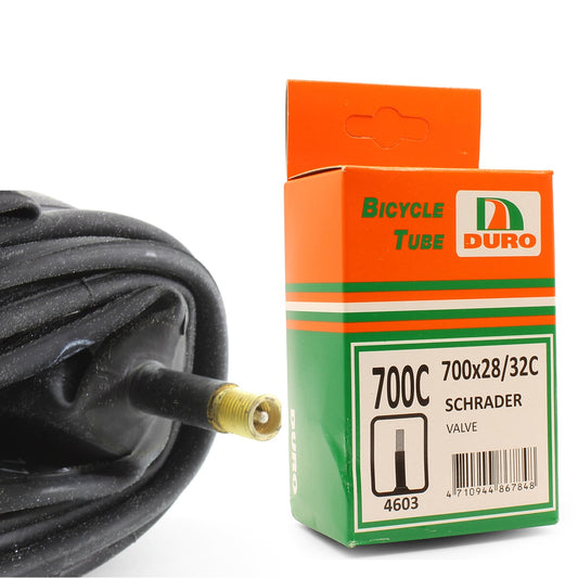 Duro 700 x 28/32C Bicycle Tyre Tube for 700c Bike Tyres Schrader Valve