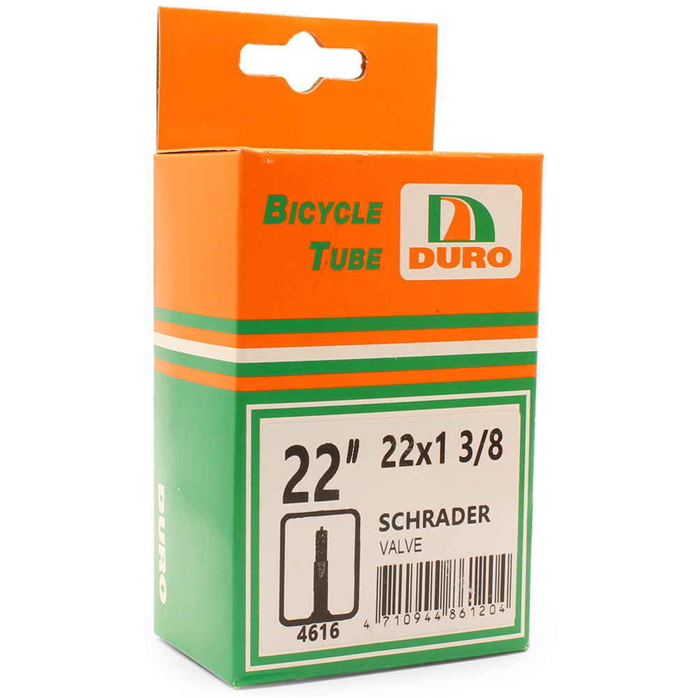 Duro 22" x 1 3/8 Bicycle Tyre Tube for 22 Inch Bike Tyres Schrader Valve