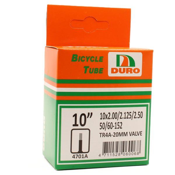 Duro 10" x 2.00/2.125/2.5 Inner Tube for E-scooters 20mm TR4A Schrader Valve
