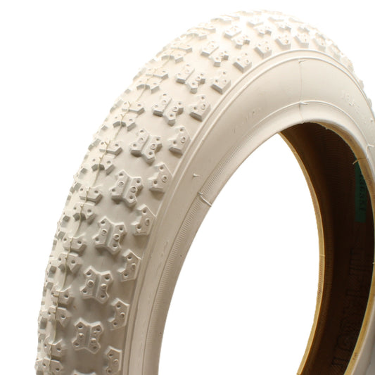 Duro 12 1/2" x 2 1/4 All White Rubber Pram Buggy Bike or Stroller Tyre
