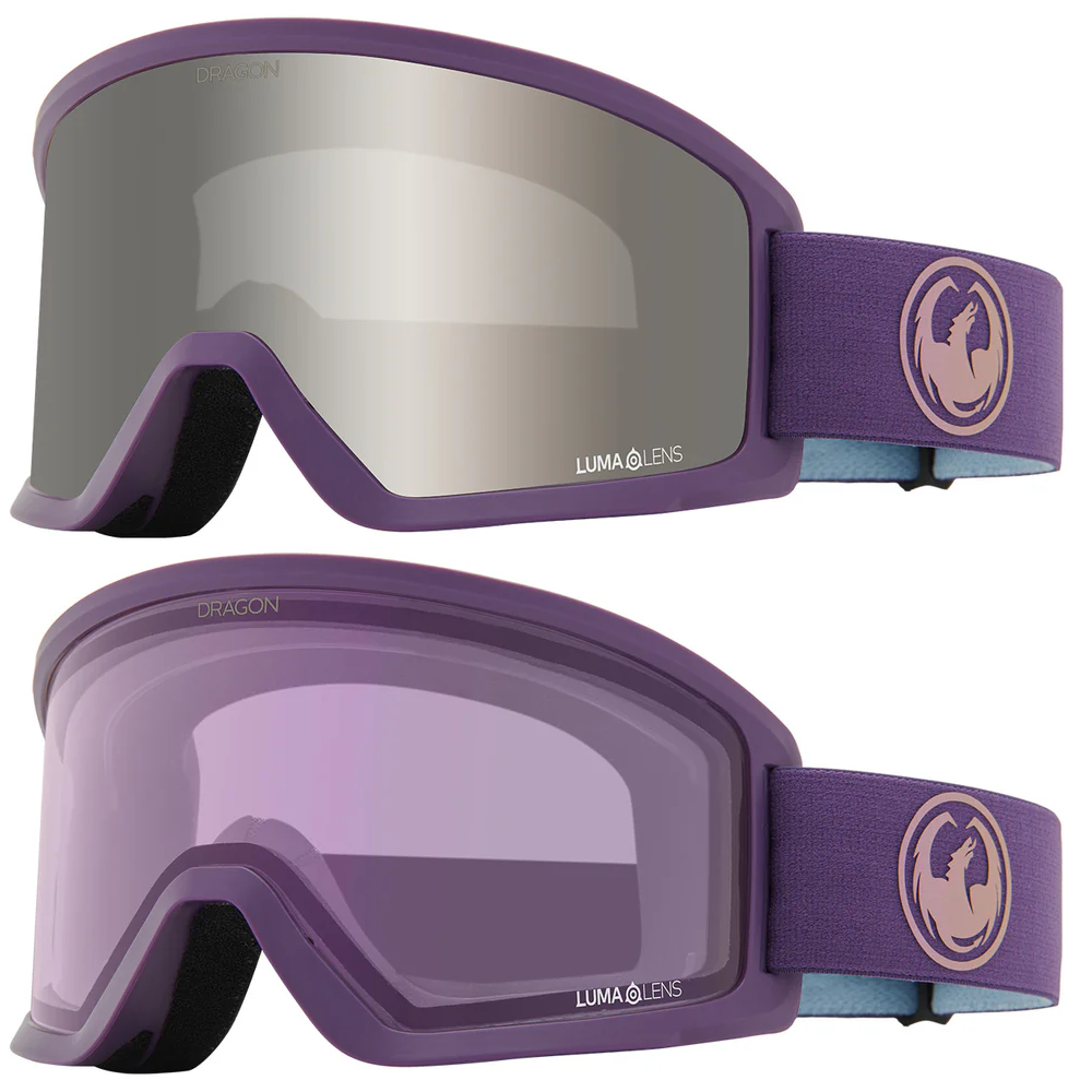 Dragon DX3 Plus Deep Plumb/Silver Ionized Unisex Adult Snow Ski Goggles