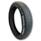 Duro Fleetwood 26 x 4.0 Skin Wall Slick Tread Folding Bead Fat Bike Tyre (Black)