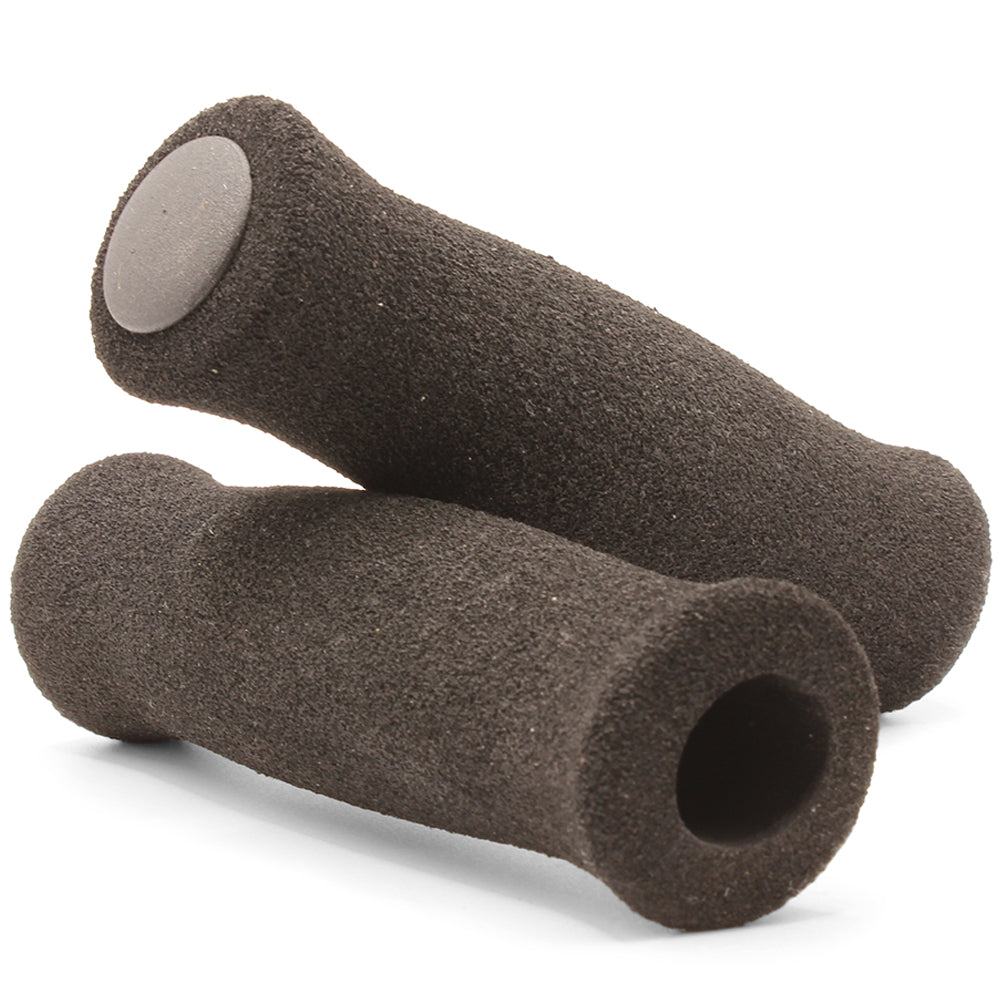 Endzone Handlz HD Foam Bike Handlebar Grips 125mm Black with Plug
