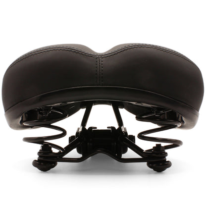 EndZone Plush Extra Comfort Sprung Ladies Bike Seat/Saddle 190 x 210mm (Black)