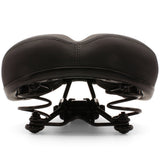 EndZone Plush Extra Comfort Sprung Ladies Bike Seat/Saddle 190 x 210mm (Black)