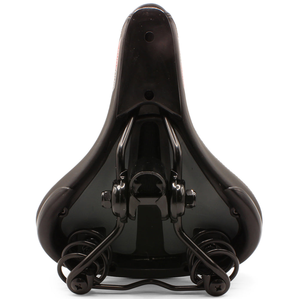 EndZone Plush Extra Comfort Sprung Ladies Bike Seat/Saddle 190 x 210mm (Black)