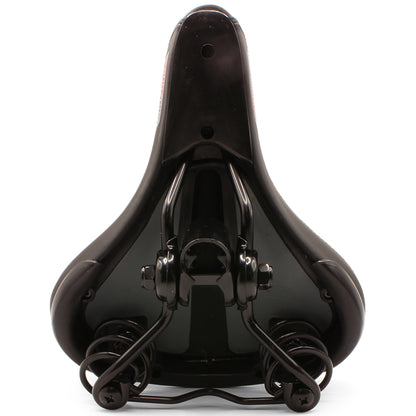 EndZone Plush Extra Comfort Sprung Ladies Bike Seat/Saddle 190 x 210mm (Black)