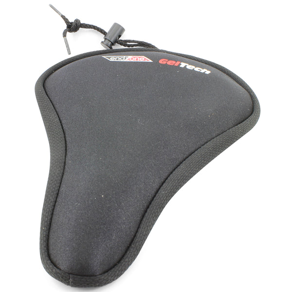 Endzone Geltech Bike Seat/Saddle Gel Pad Cover Black 250mm x 270mm