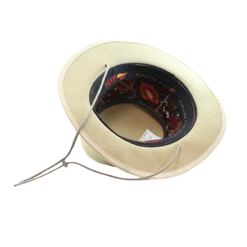 Argyle Synthetic Micro Suede Waterproof Hat with Chin Strap and Toggle - Sand