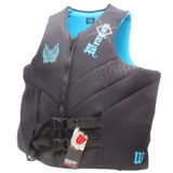 Weapon Super Size 7XL-8XL Neoprene PFD Buoyancy Life Vest Jacket Black/Blue