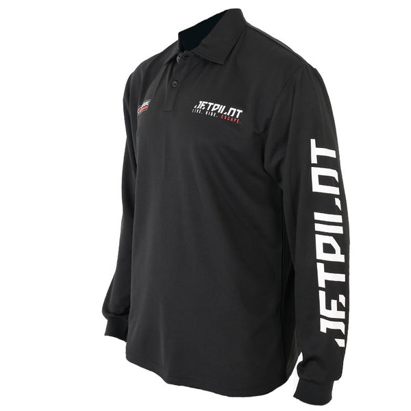 Jetpilot Venture Men's Long Sleeve Fishing Shirt (Black)