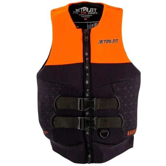 Jetpilot Cause Men's Suregrip L50 Neo PFD Vest Orange Black Sizes S-4XL