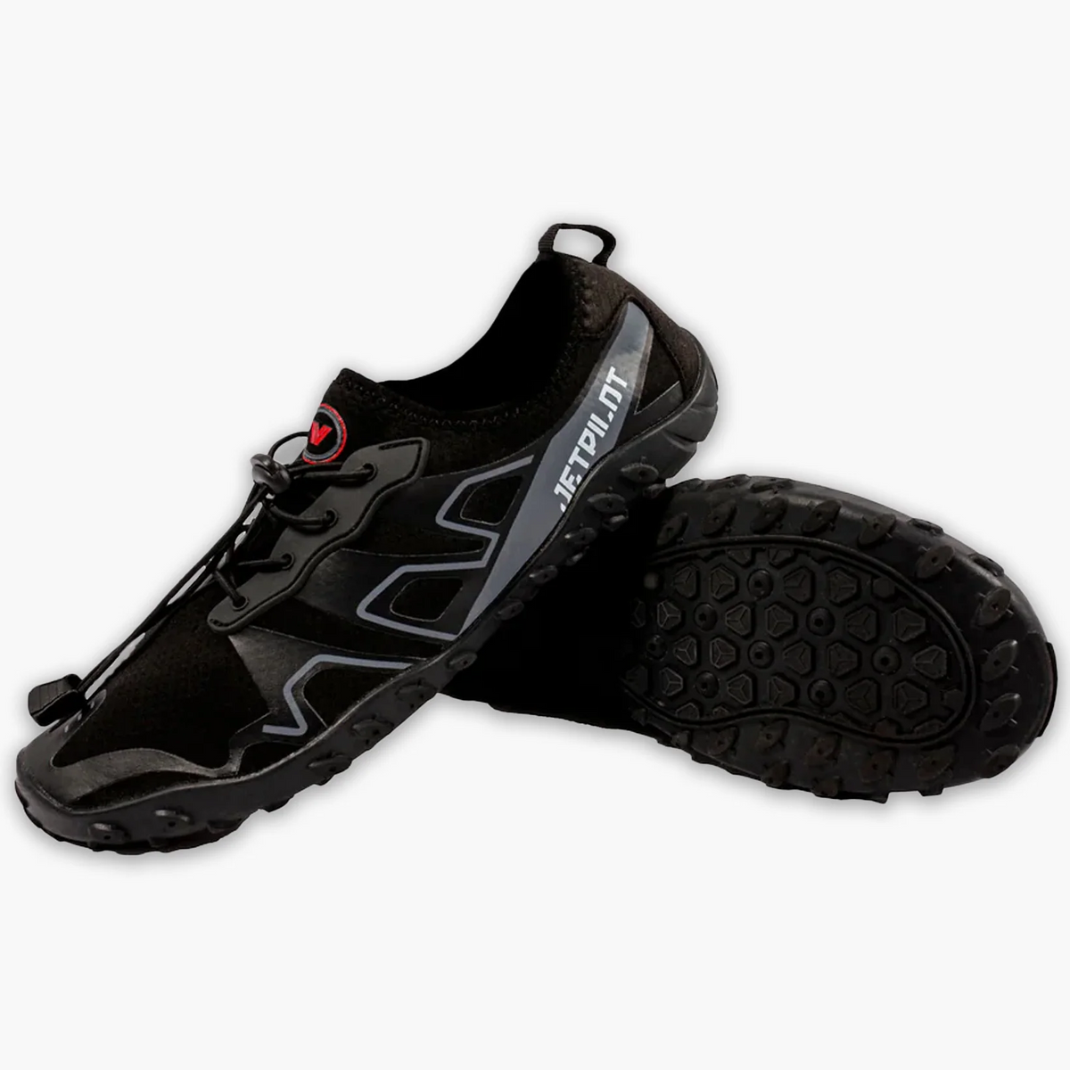 Jetpilot Venture Explorer Black Toggle Lace Water Shoes For Jet Skis, Boats and PWCs