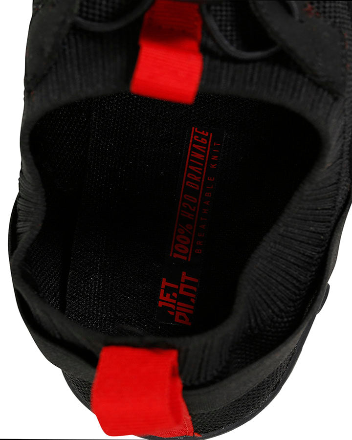 Jetpilot Mesh Weave Low-Cut Hybrid Jet Ski Hydro Shoe/Water Shoe Black/Red