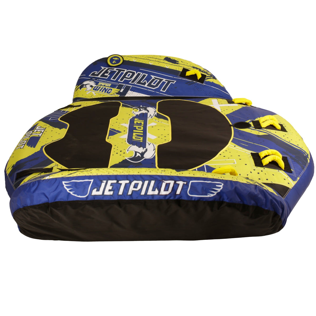 Jetpilot JP4 Hyper Wing Towable 4-Person Inflatable Ski Tube (Blue/Yellow)