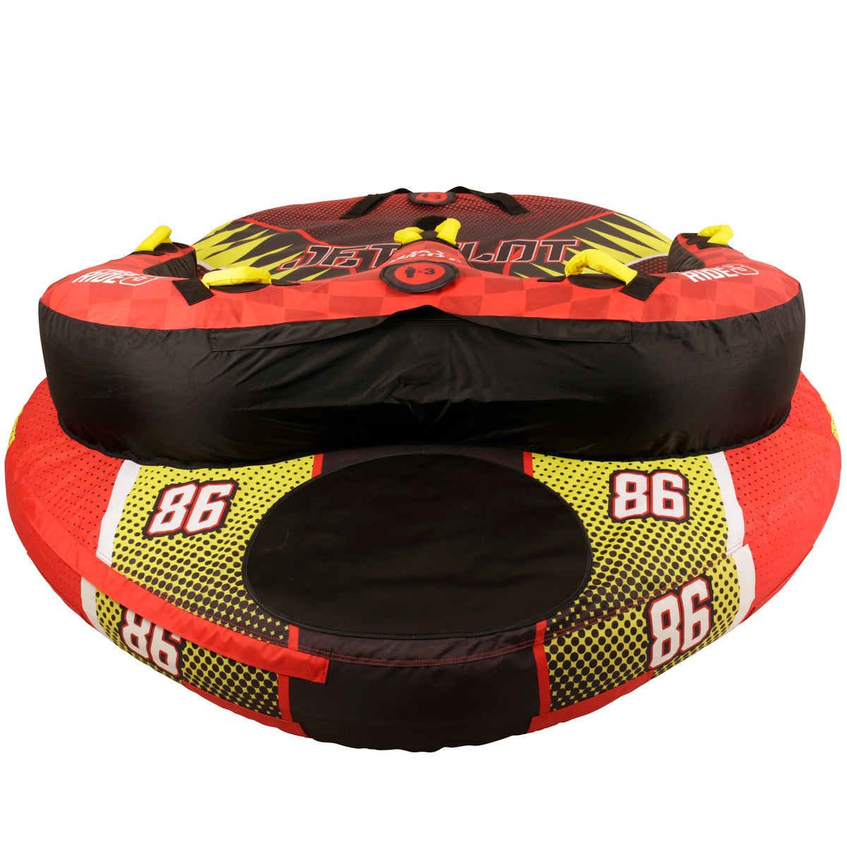 Jetpilot Freeride 3 Person Inflatable Towable Ski Tube (Red/Yellow)