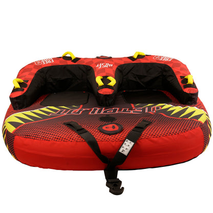 Jetpilot Freeride 3 Person Inflatable Towable Ski Tube (Red/Yellow)