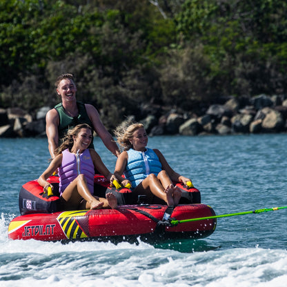Jetpilot Freeride 3 Person Inflatable Towable Ski Tube (Red/Yellow)