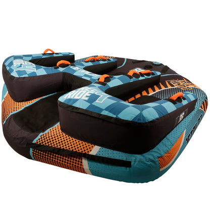 Jetpilot Freeride JP4 4-Person Inflatable Towable Ski Tube (Blue/Orange)