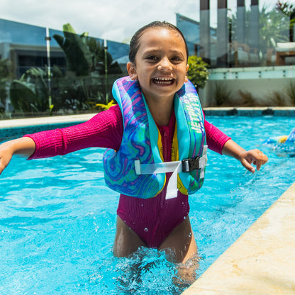 Jetpilot Paddle Pal Splash Kids Swimming Aid and L50S Life Vest (Blue)